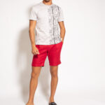 Linen Shorts - Red