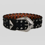 SUEDE BELT WITH THREADING