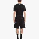 PRINTED COTTON BERMUDA SHORTS