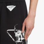 PRINTED COTTON BERMUDA SHORTS