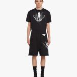 PRINTED COTTON BERMUDA SHORTS