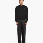 STUDDED TECHNICAL COTTON SWEATSHIRT