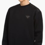 STUDDED TECHNICAL COTTON SWEATSHIRT