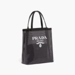 SMALL SEQUINNED MESH TOTE BAG