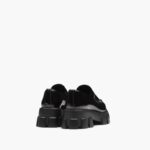 MONOLITH POINTED BRUSHED LEATHER LOAFERS