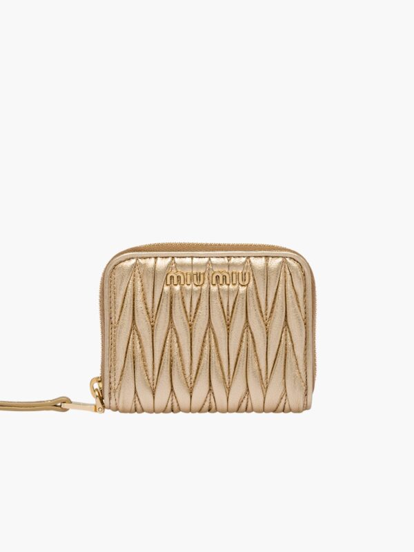 MATELASSÉ ZIPPED WALLET