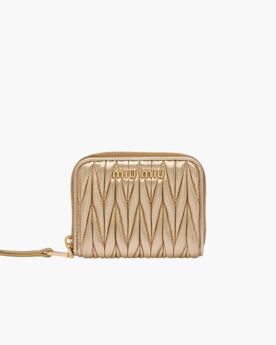 MATELASSÉ ZIPPED WALLET