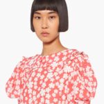 CROPPED MAROCAIN BLOUSE