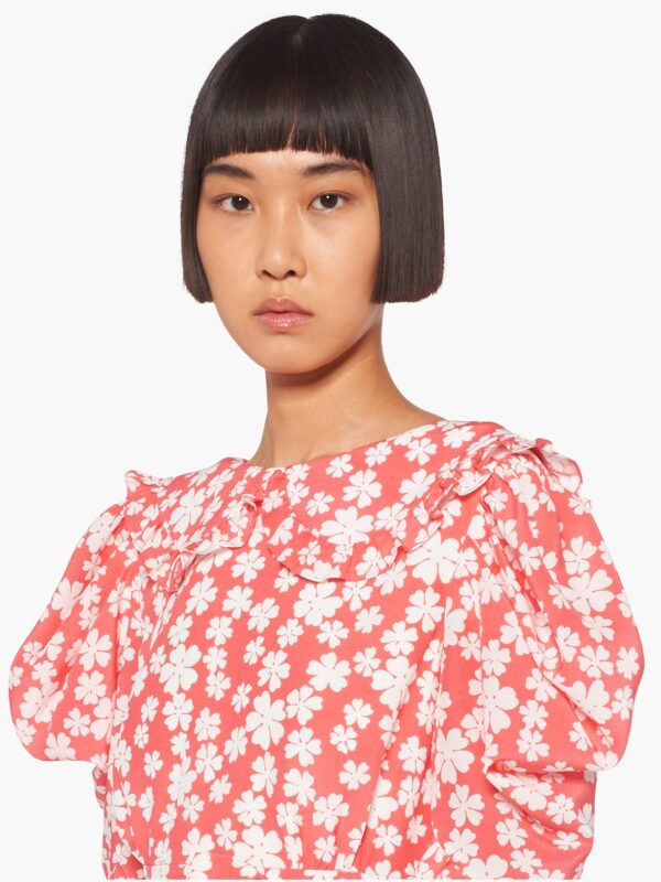 CROPPED MAROCAIN BLOUSE