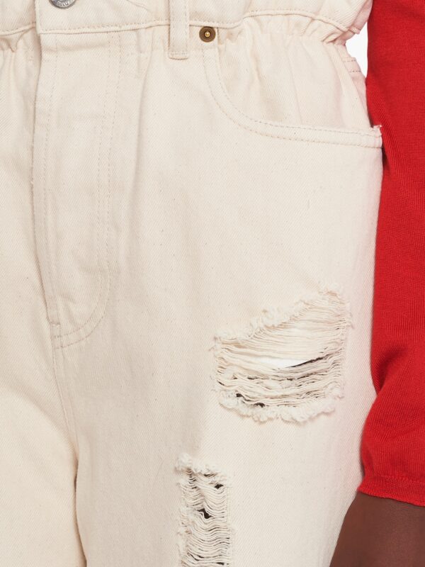 ECRU DENIM JEANS