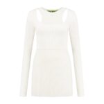 KHOTA DOUBLE LAYER MINI KNITTED DRESS