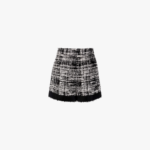 TWEED SHORTS WITH TRIANGLE LOGO