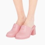 RUBBER LOGO MULES