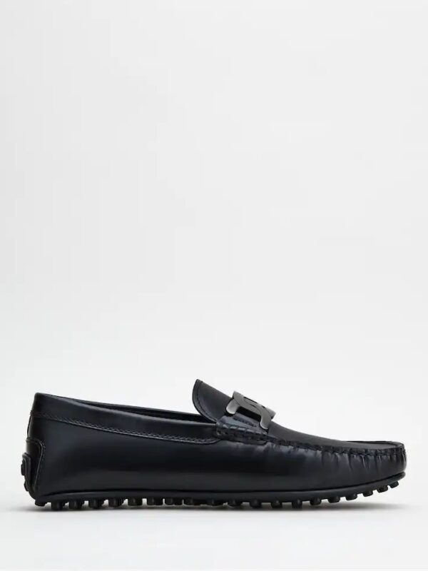 CITY GOMMINO DRIVING SHOES IN LEATHER - BLACK