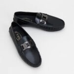 CITY GOMMINO DRIVING SHOES IN LEATHER - BLACK