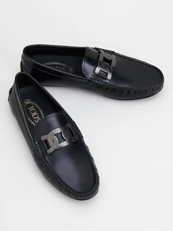CITY GOMMINO DRIVING SHOES IN LEATHER - BLACK