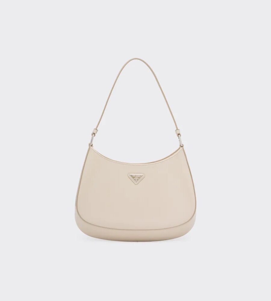 CLEO BRUSHED LEATHER SHOULDER BAG