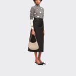 CLEO BRUSHED LEATHER SHOULDER BAG