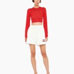 EMBROIDERED COTTON SHORTS
