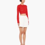 EMBROIDERED COTTON SHORTS