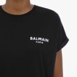 FLOCKED LOGO TEE