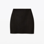 BONDED SEAM MINI SKIRT IN STRETCH KNIT