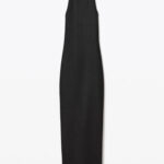 BONDED SEAM HALTER MAXI DRESS