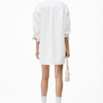 CRYSTAL CUFF OVERSIZED POPLIN SHIRT