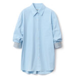 CRYSTAL CUFF OVERSIZED POPLIN SHIRT