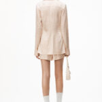 CRYSTAL STRIPE SLIM SILK SHIRT
