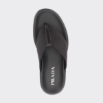 LOGO LEATHER FLIP FLOPS