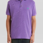 PIQUET POLO SHIRT WITH EMBROIDERED PEGASO