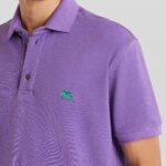 PIQUET POLO SHIRT WITH EMBROIDERED PEGASO