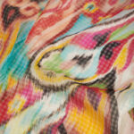 MULTI-COLOUR PRINT SILK BLOUSE