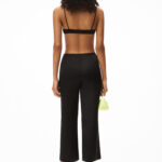 SLIM RELAXED PANTS IN SILK