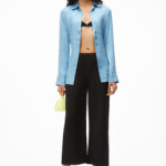 SLIM RELAXED PANTS IN SILK