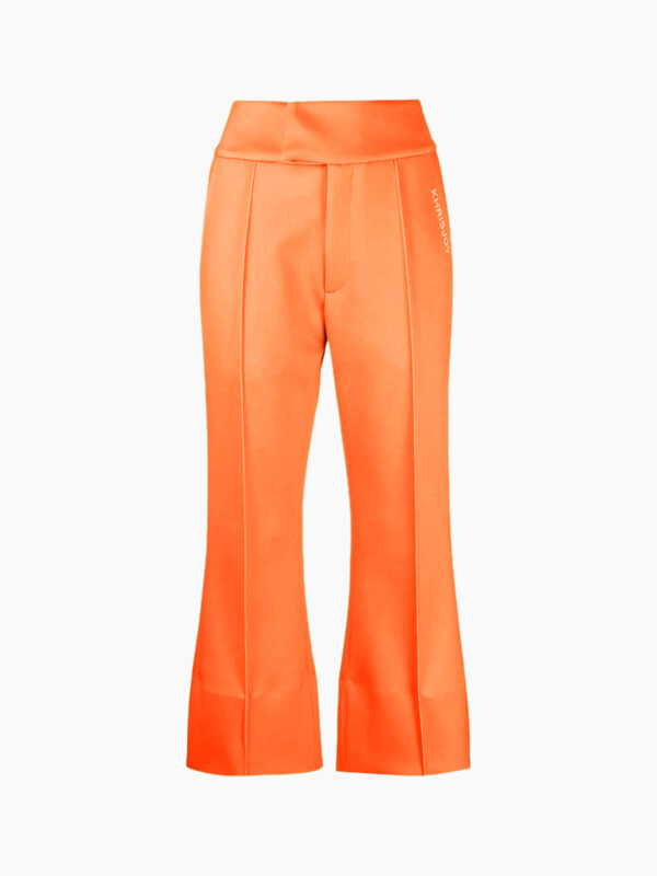 FLARED NEOPRENE PANTS