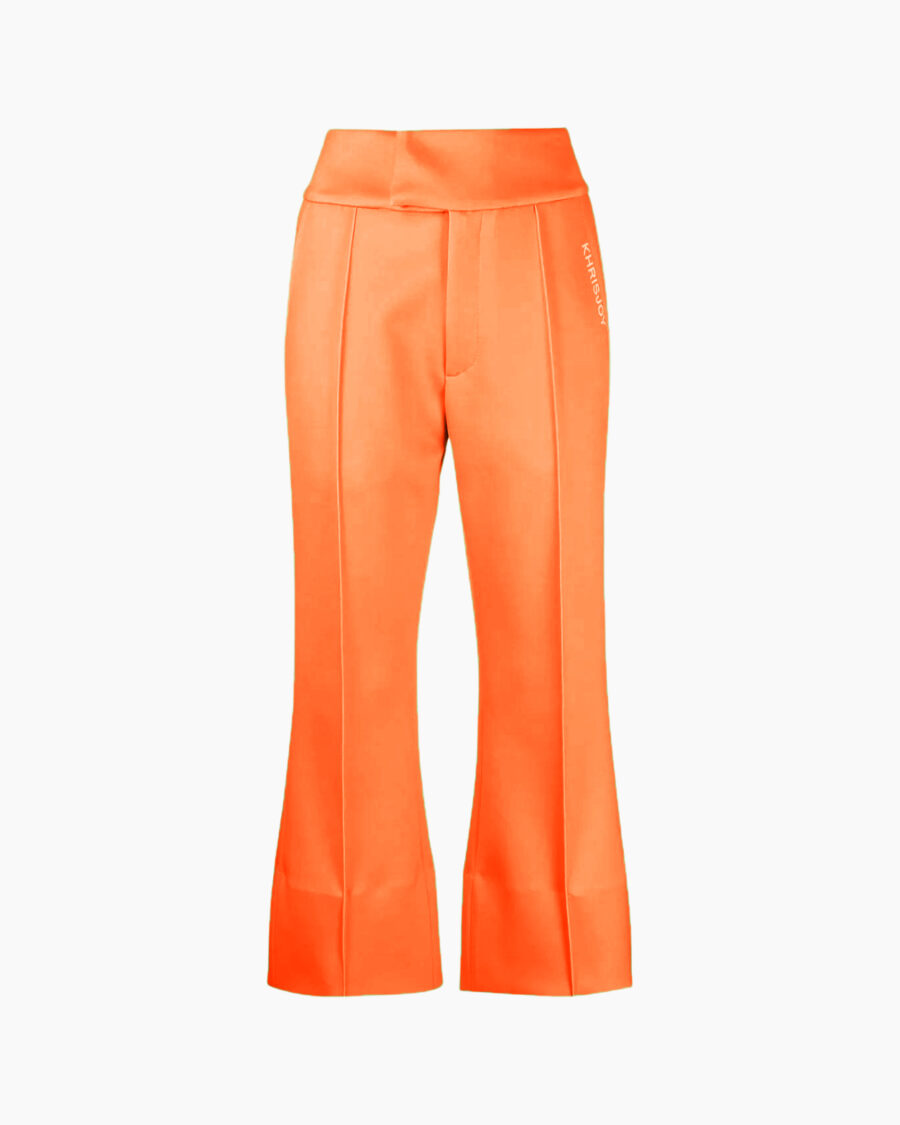 FLARED NEOPRENE PANTS