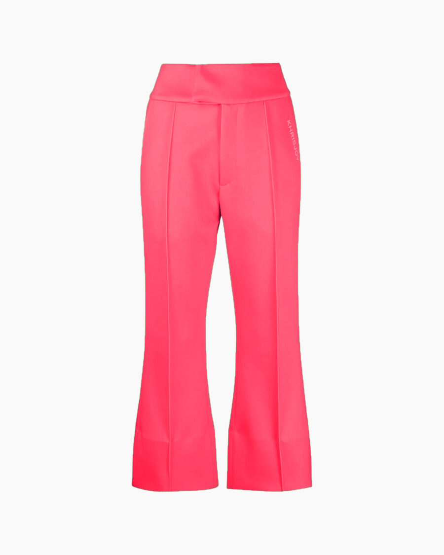 FLARED NEOPRENE PANTS