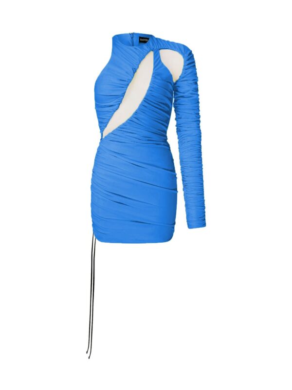 ONE SLEEVE CUT-OUT MINI DRESS