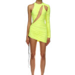 ONE SLEEVE CUT-OUT MINI DRESS