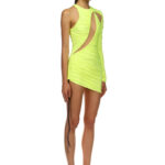ONE SLEEVE CUT-OUT MINI DRESS