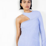 TININIO ONE SLEEVE MINI DRESS