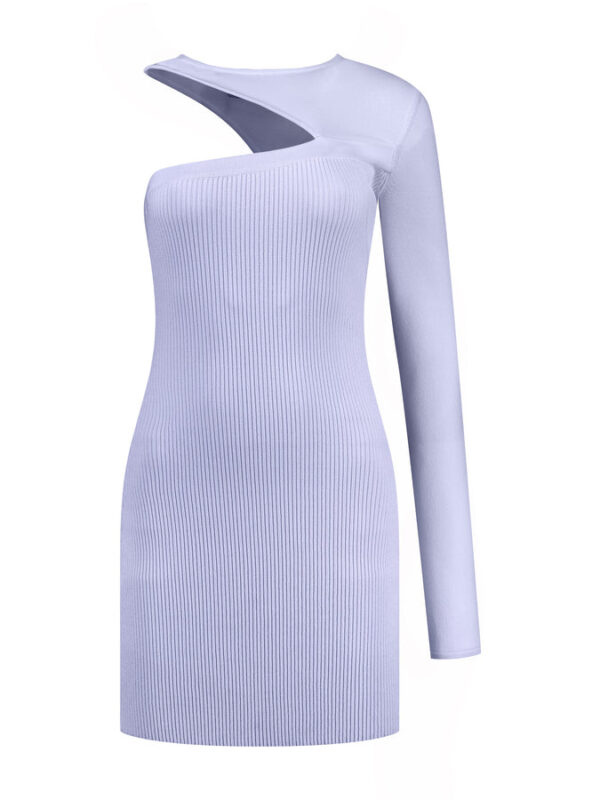 TININIO ONE SLEEVE MINI DRESS