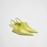 RUNWAY BRUSHED LEATHER SLINGBACK PUMPS