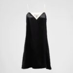 CREPE SATIN MINI DRESS