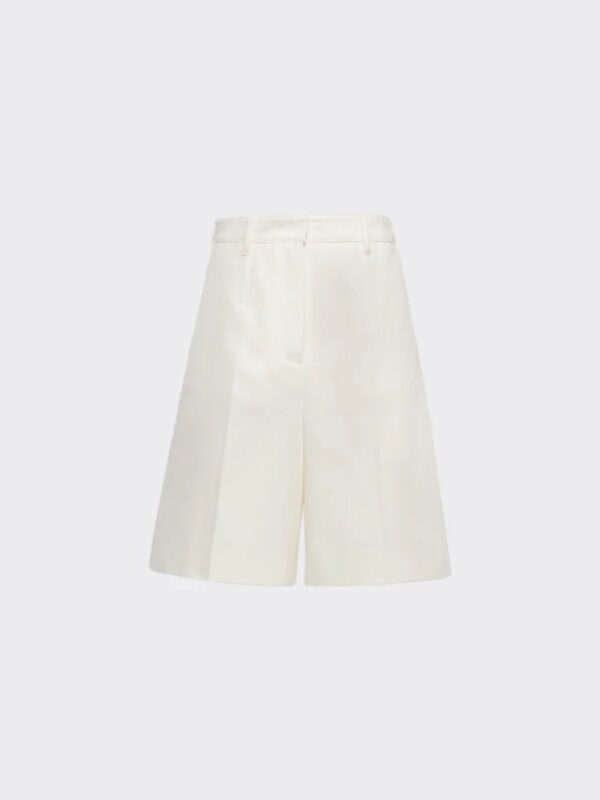 LACED DRILL BERMUDA