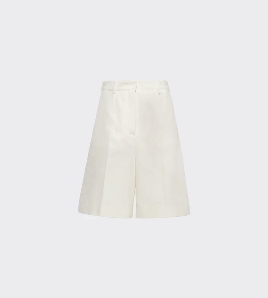 LACED DRILL BERMUDA