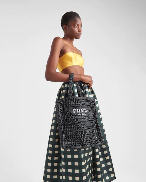 RAFFIA TOTE BAG