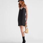 CREPE SATIN MINI DRESS